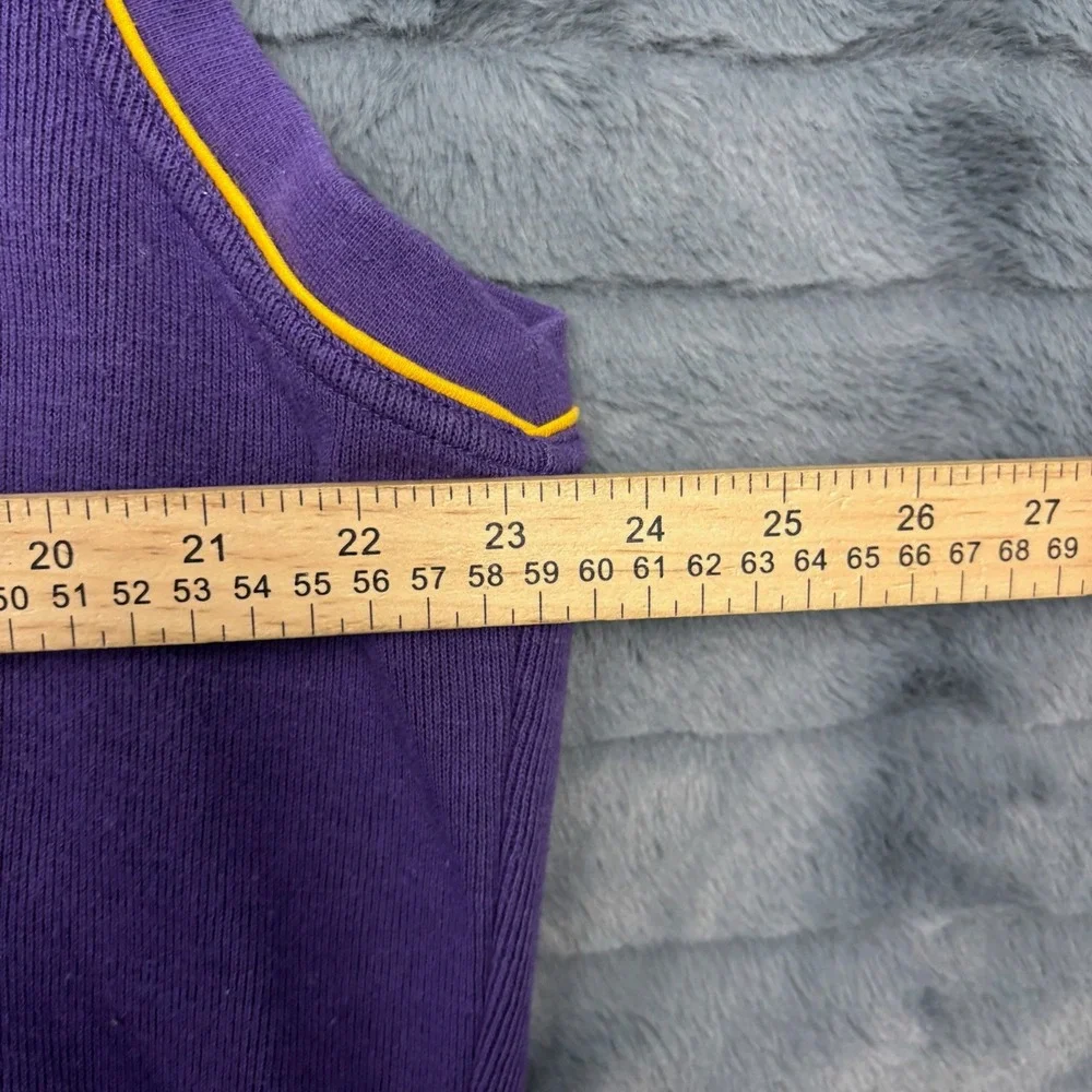 Vintage Red Oak LSU Tigers Sweater Vest Purple Gold V-Neck XXL 4100 Mens